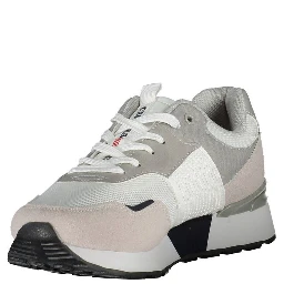 White Polyurethane Men Sneaker