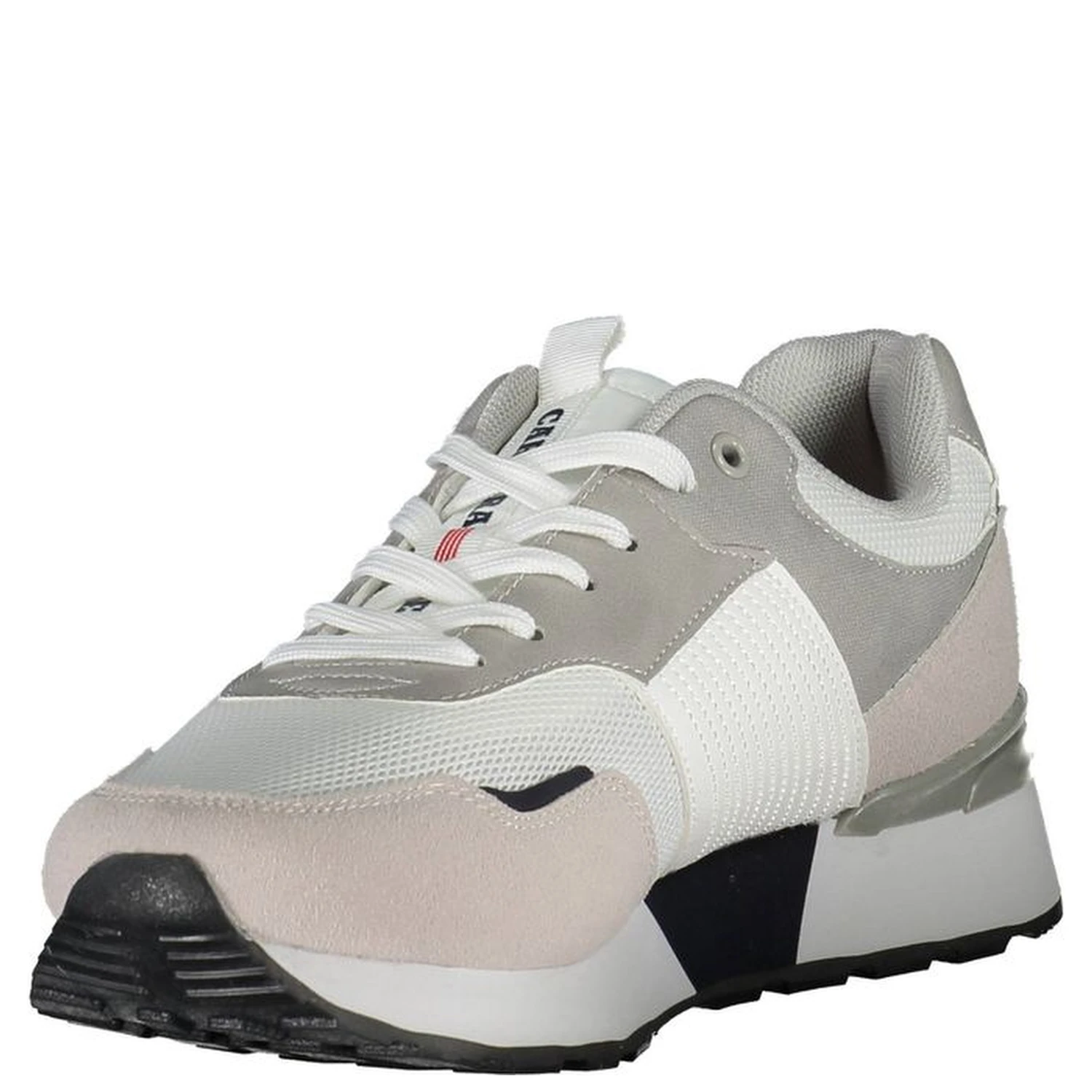 White Polyurethane Men Sneaker