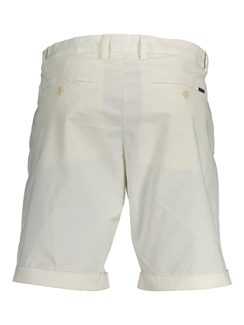 White Cotton Bermuda Shorts