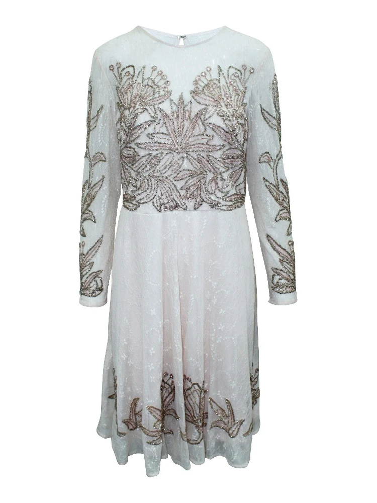 Multicolor Silk Cocktail Dress