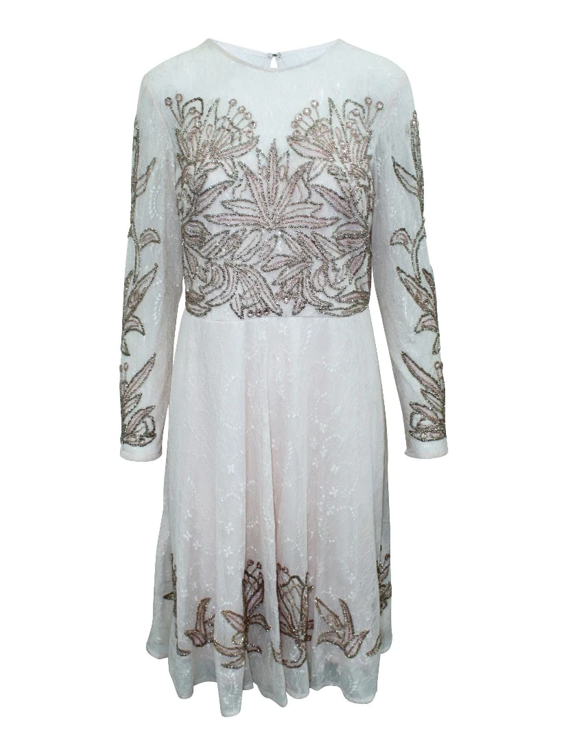 Multicolor Silk Cocktail Dress