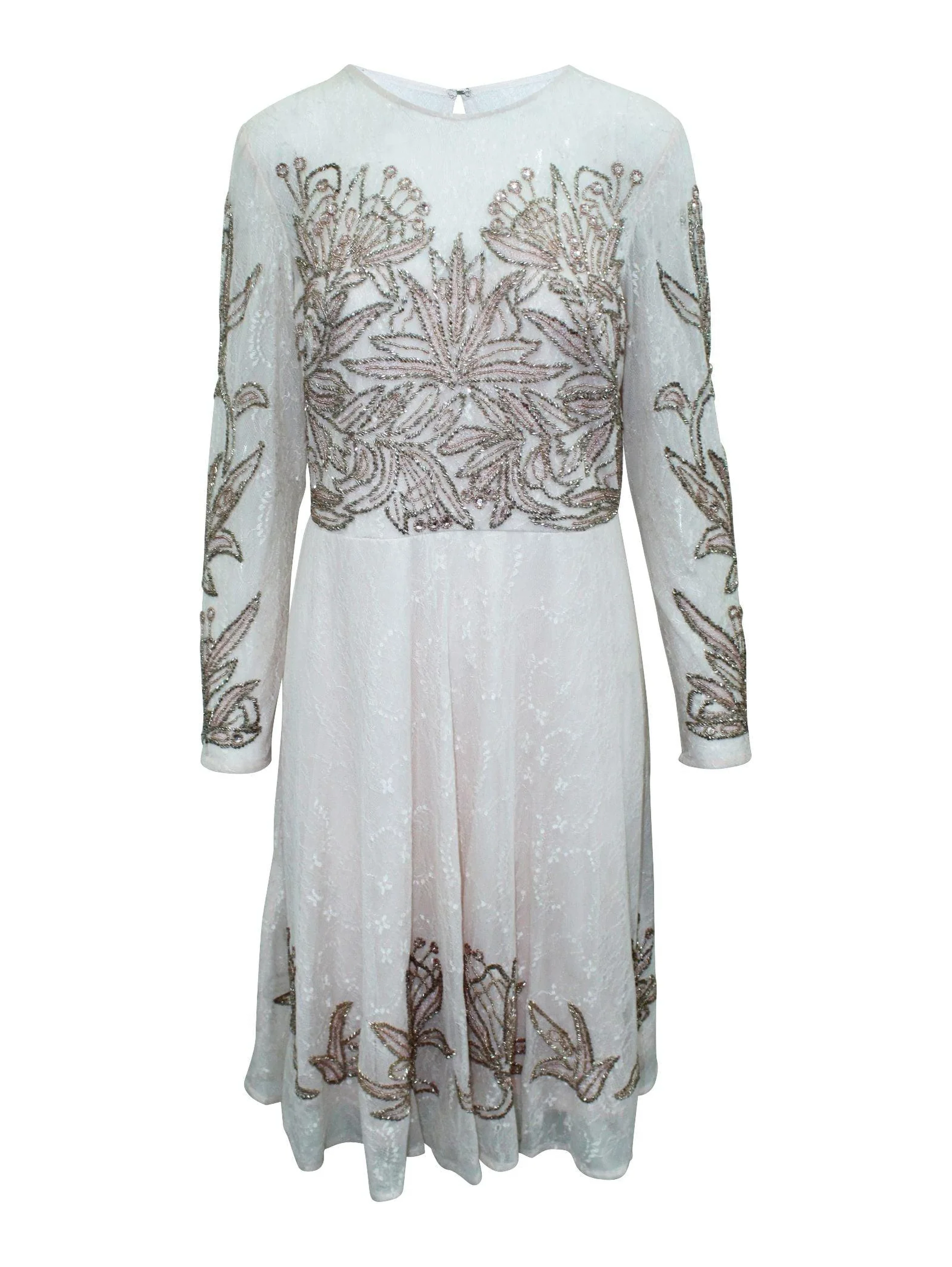 Multicolor Silk Cocktail Dress