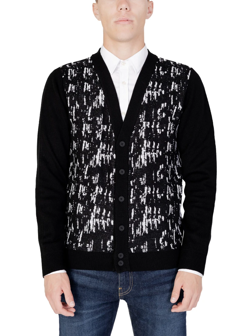 Black Wool Cardigan