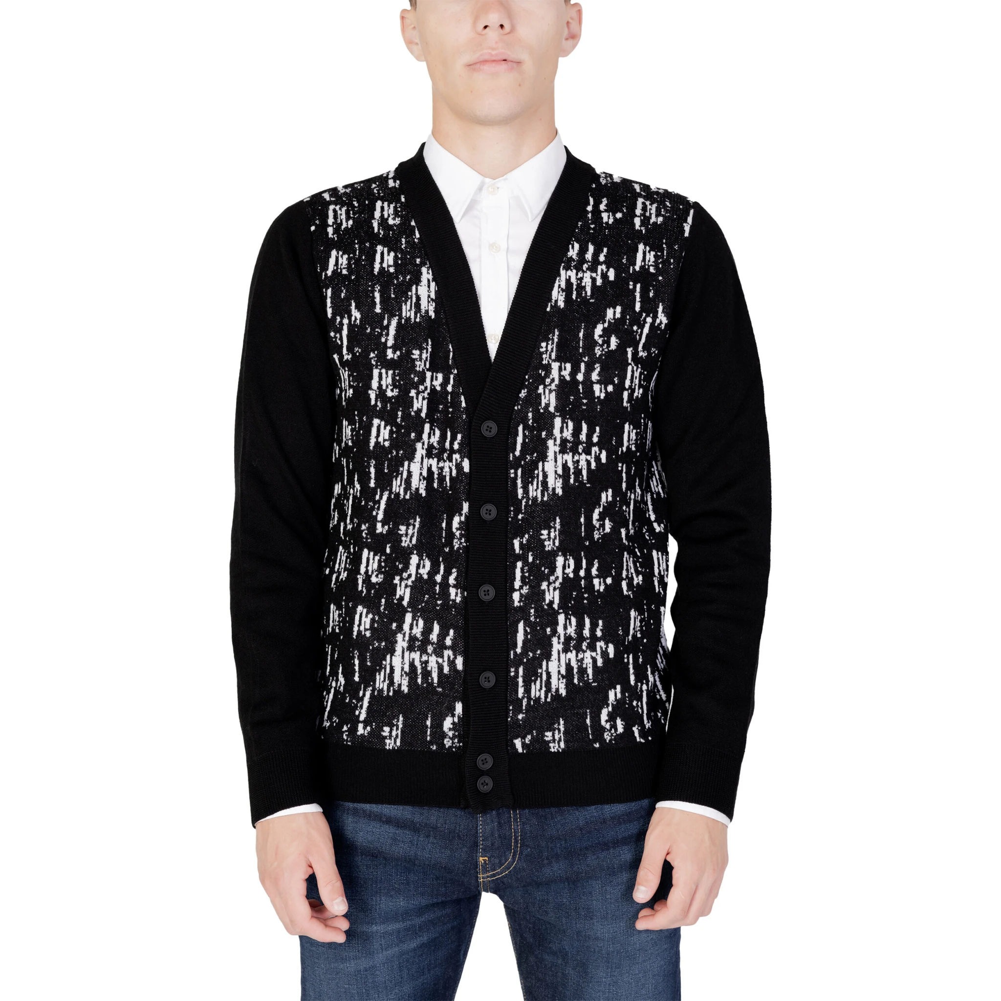 Black Wool Cardigan