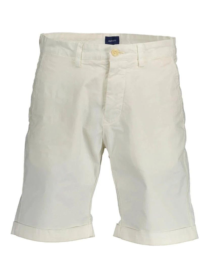White Cotton Bermuda Shorts