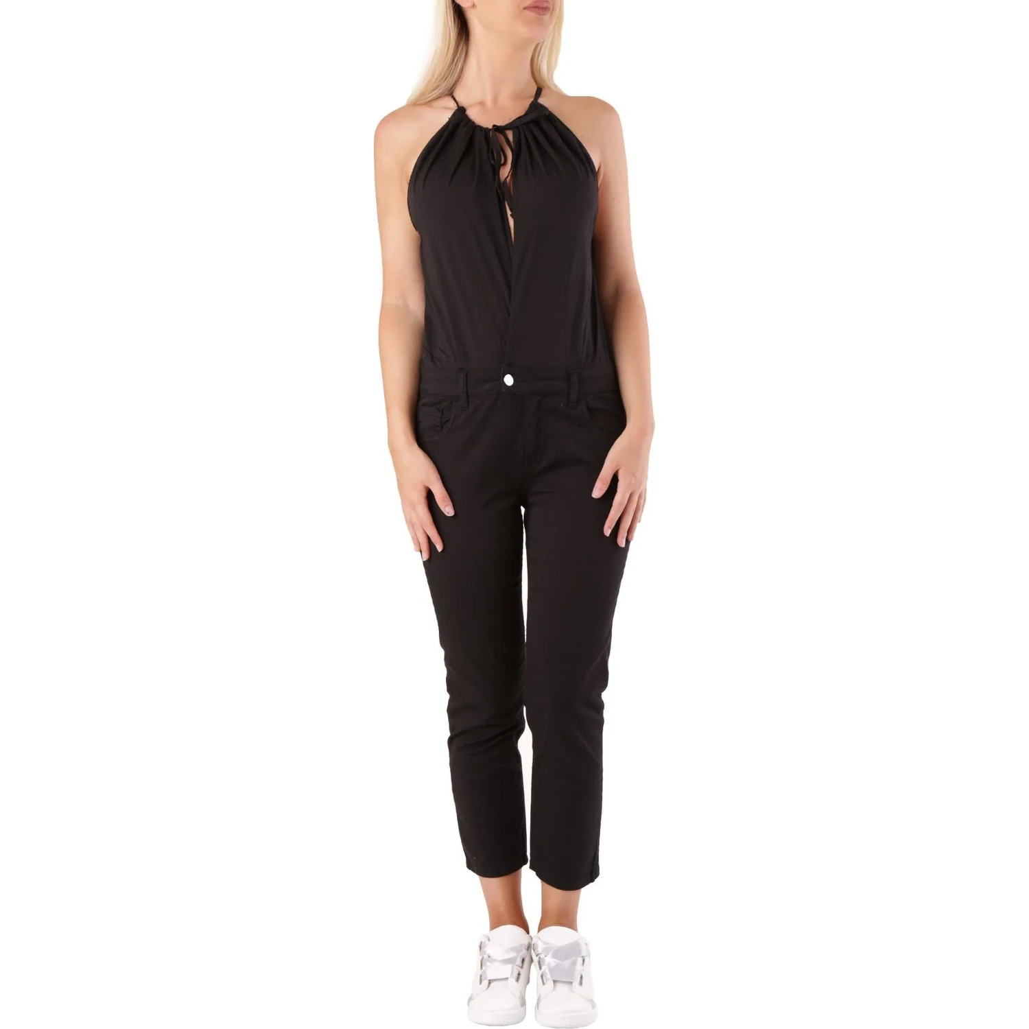 Black Cotton Jumpsuit