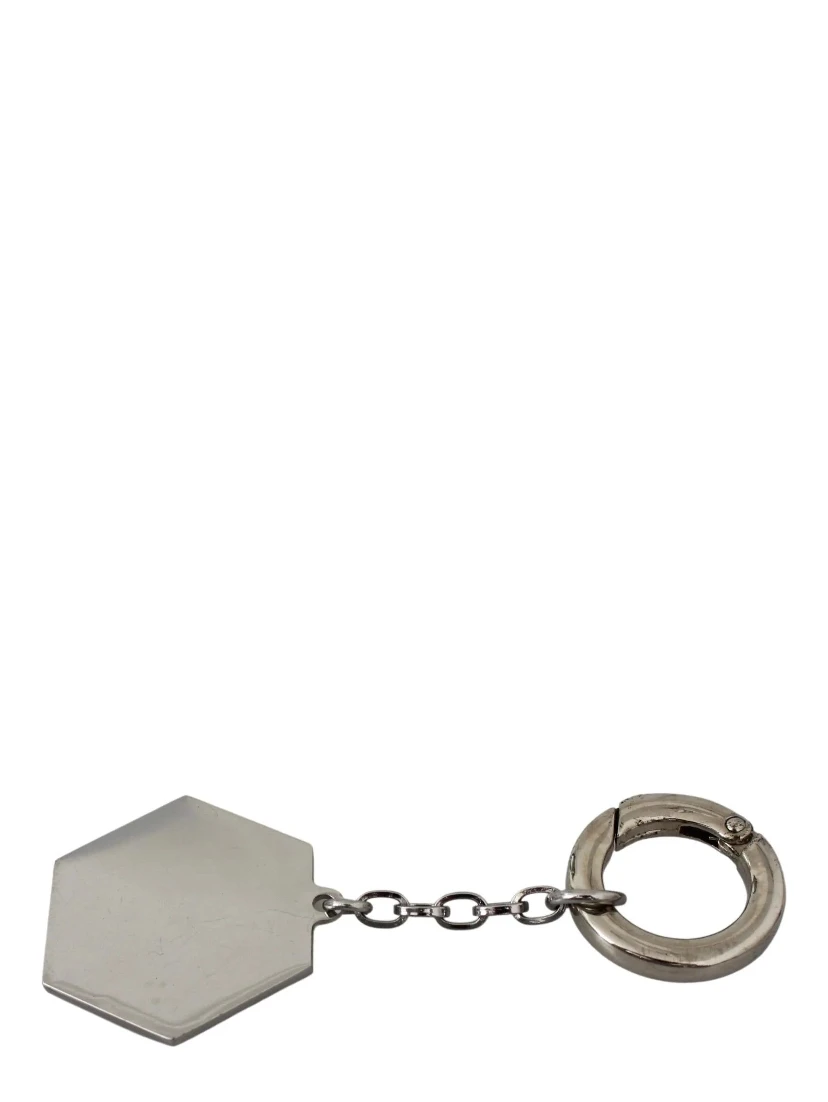 Blue Metal Keychain
