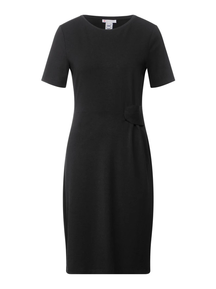Black Viscose Casual Dress