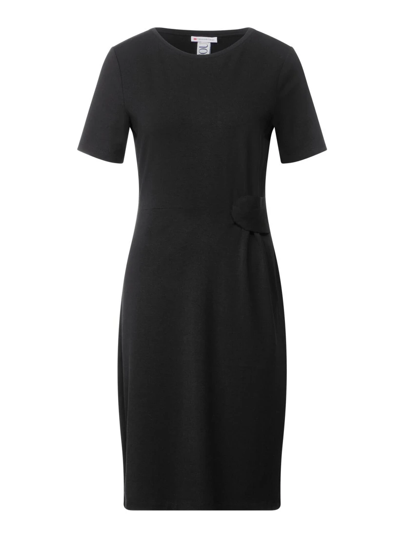 Black Viscose Casual Dress