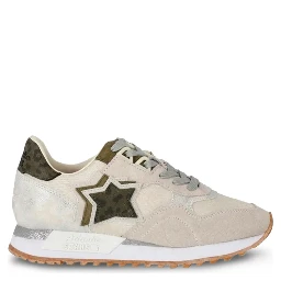 Brown Suede Leather Athletic Sneakers
