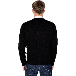 Black Wool Cardigan