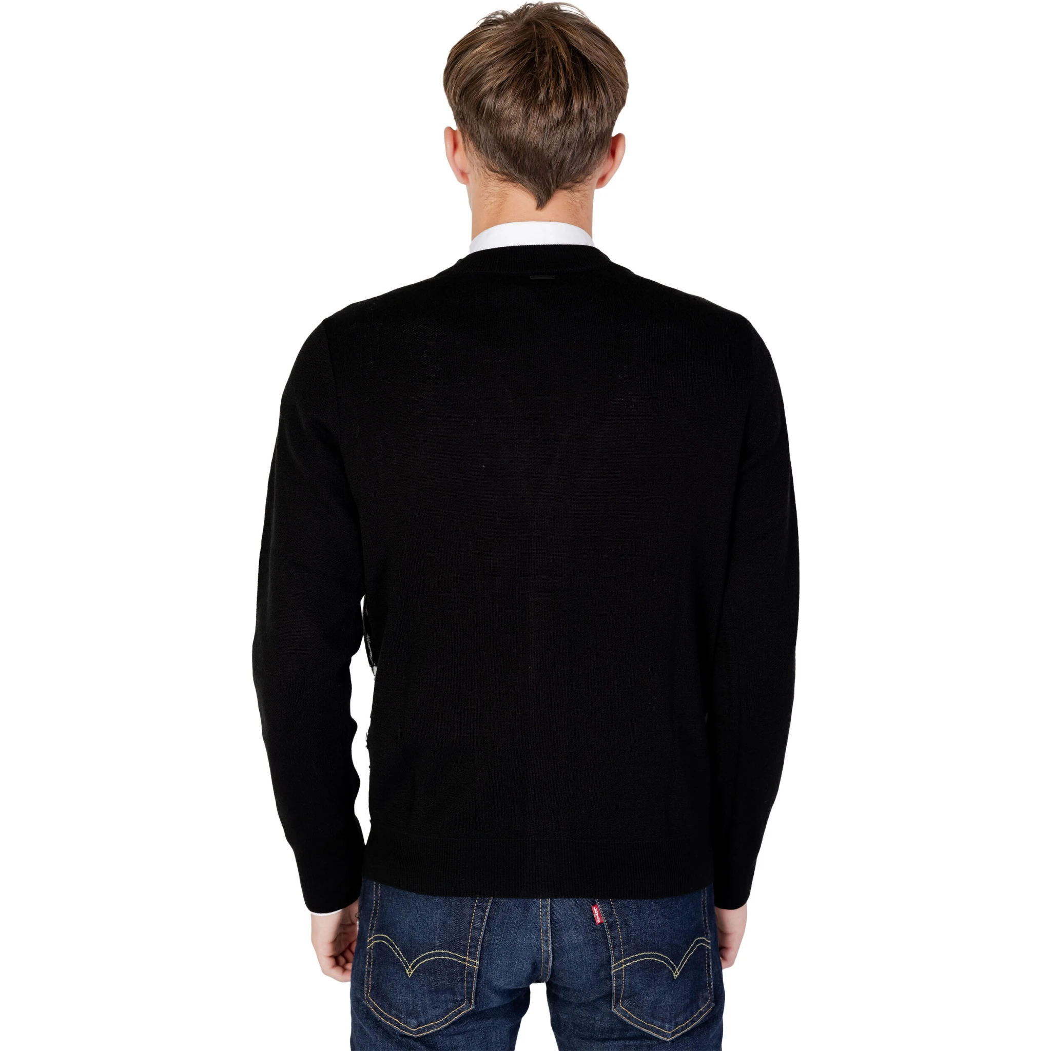 Black Wool Cardigan