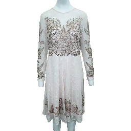 Multicolor Silk Cocktail Dress
