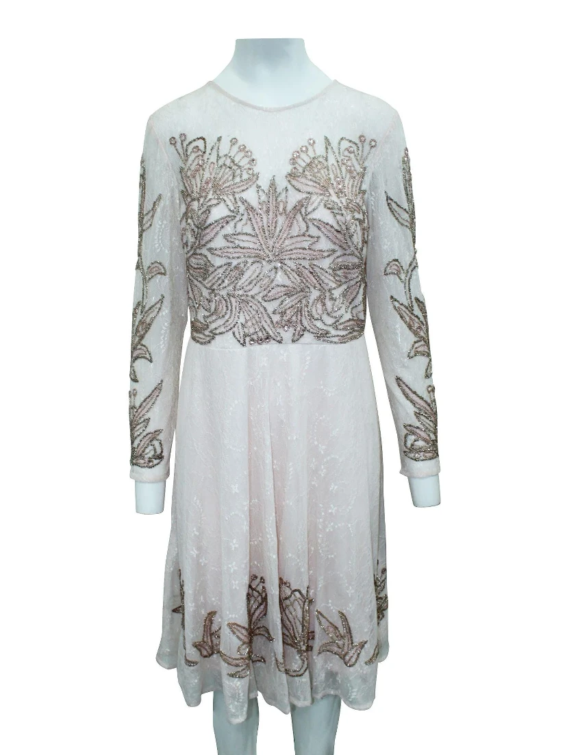 Multicolor Silk Cocktail Dress