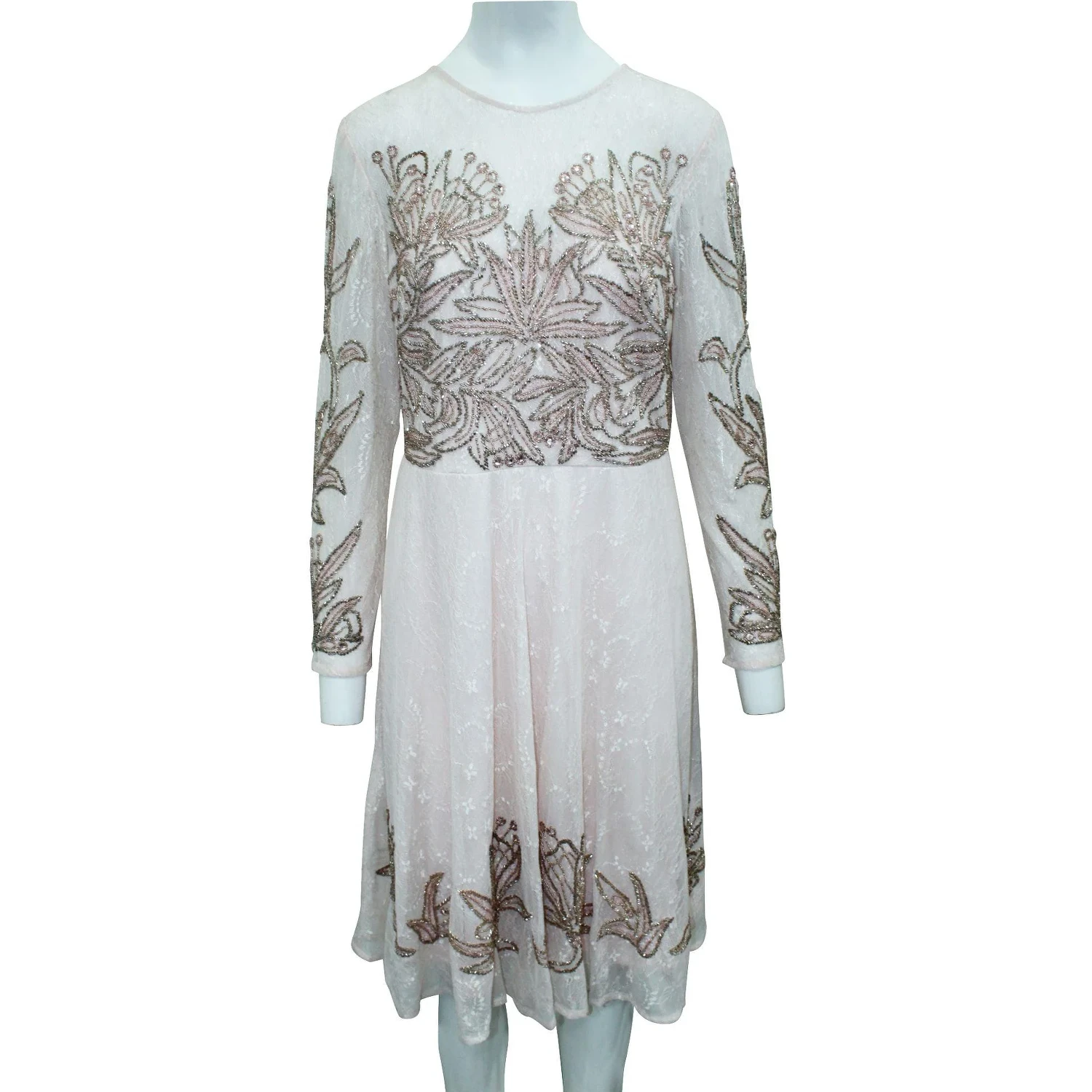 Multicolor Silk Cocktail Dress