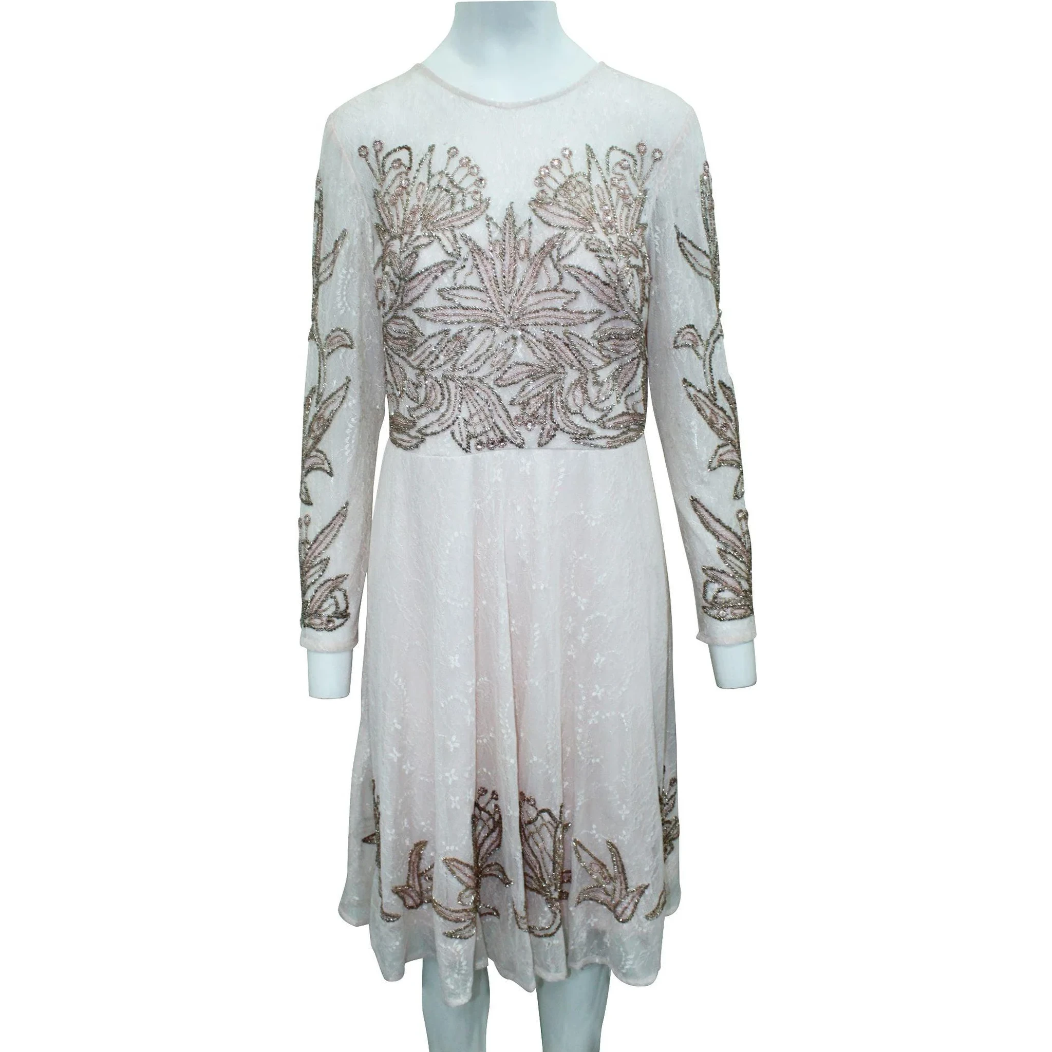 Multicolor Silk Cocktail Dress