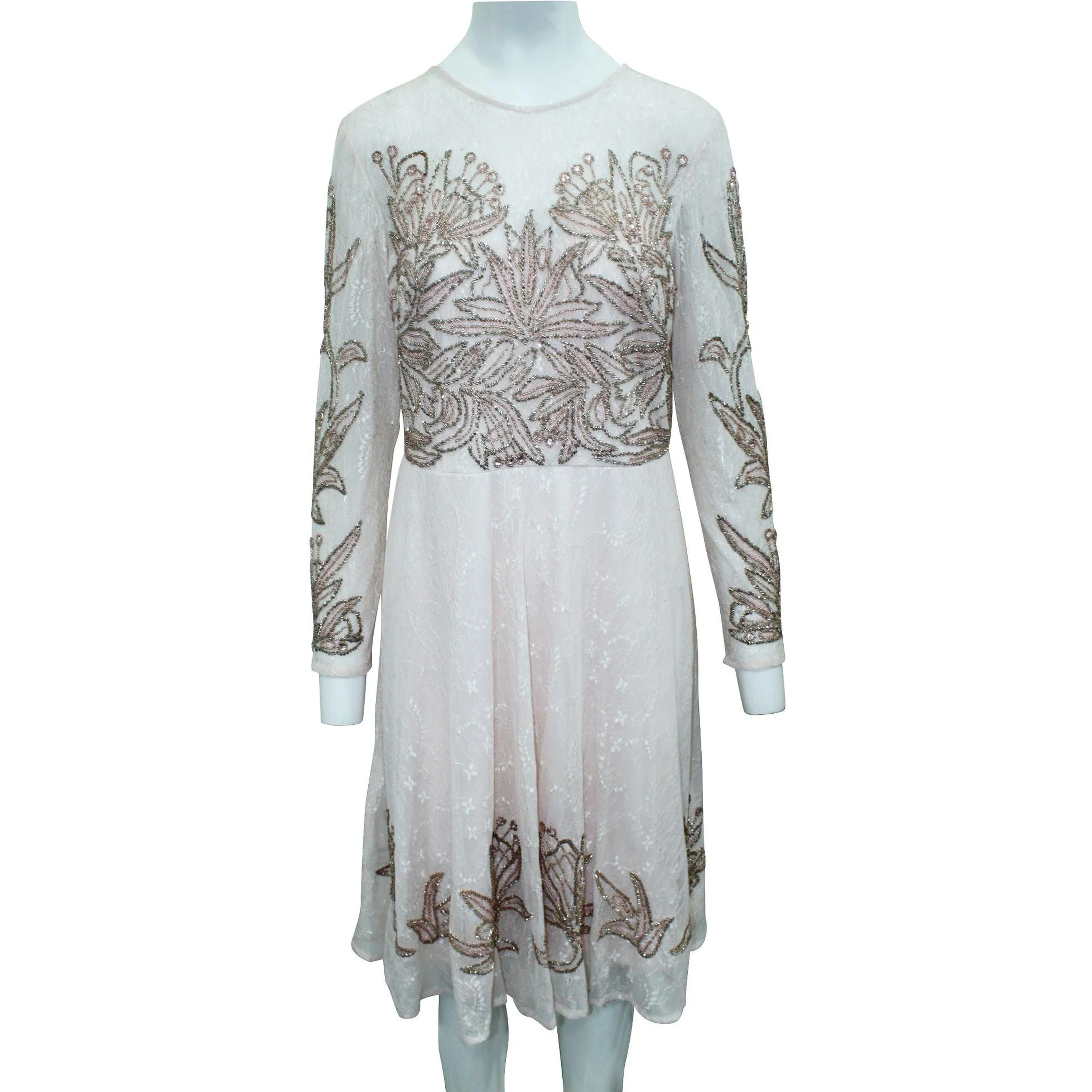 Multicolor Silk Cocktail Dress