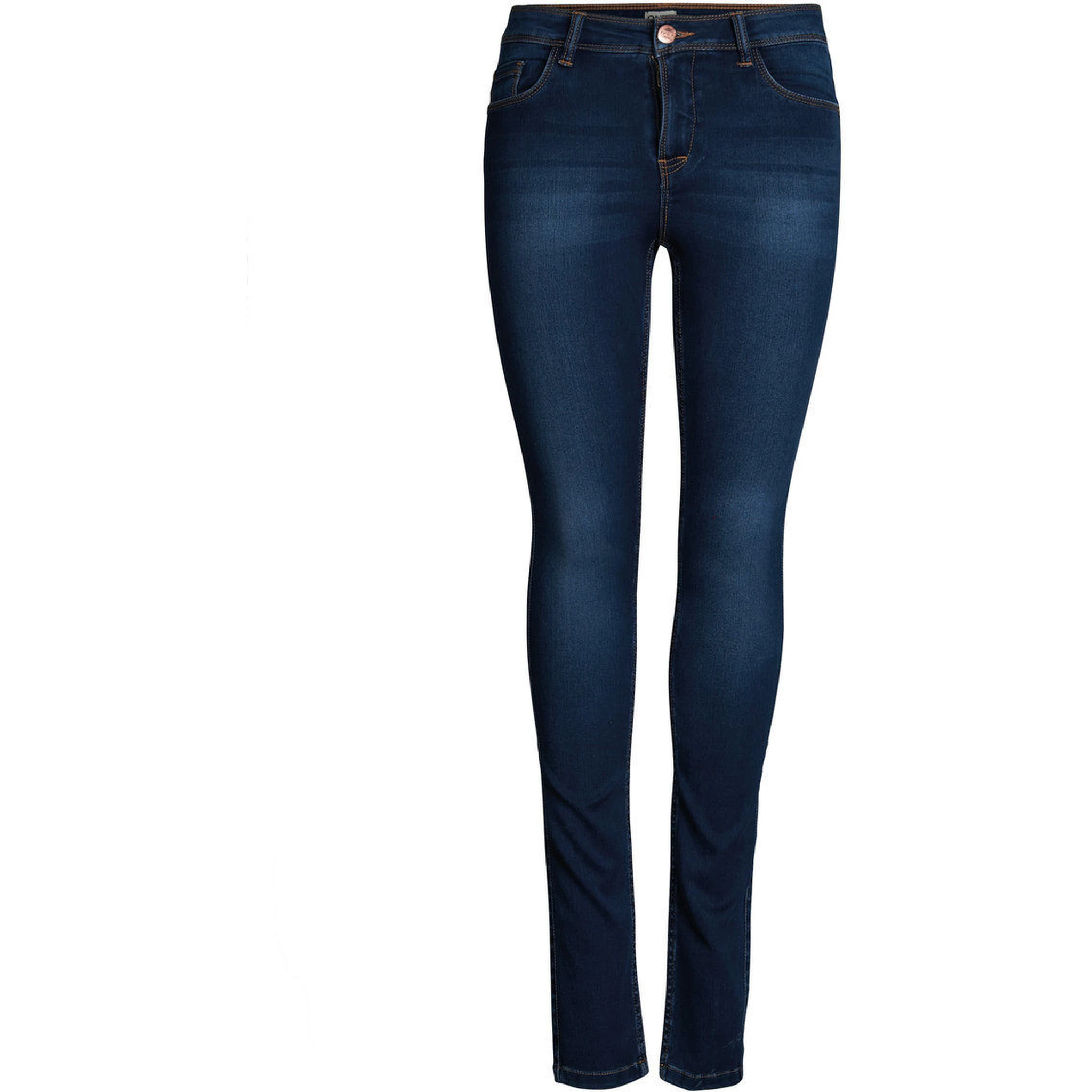 Blue Cotton Skinny Jeans