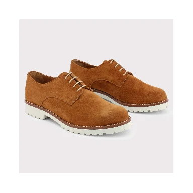 Brown Suede Leather Oxfords And Derbies