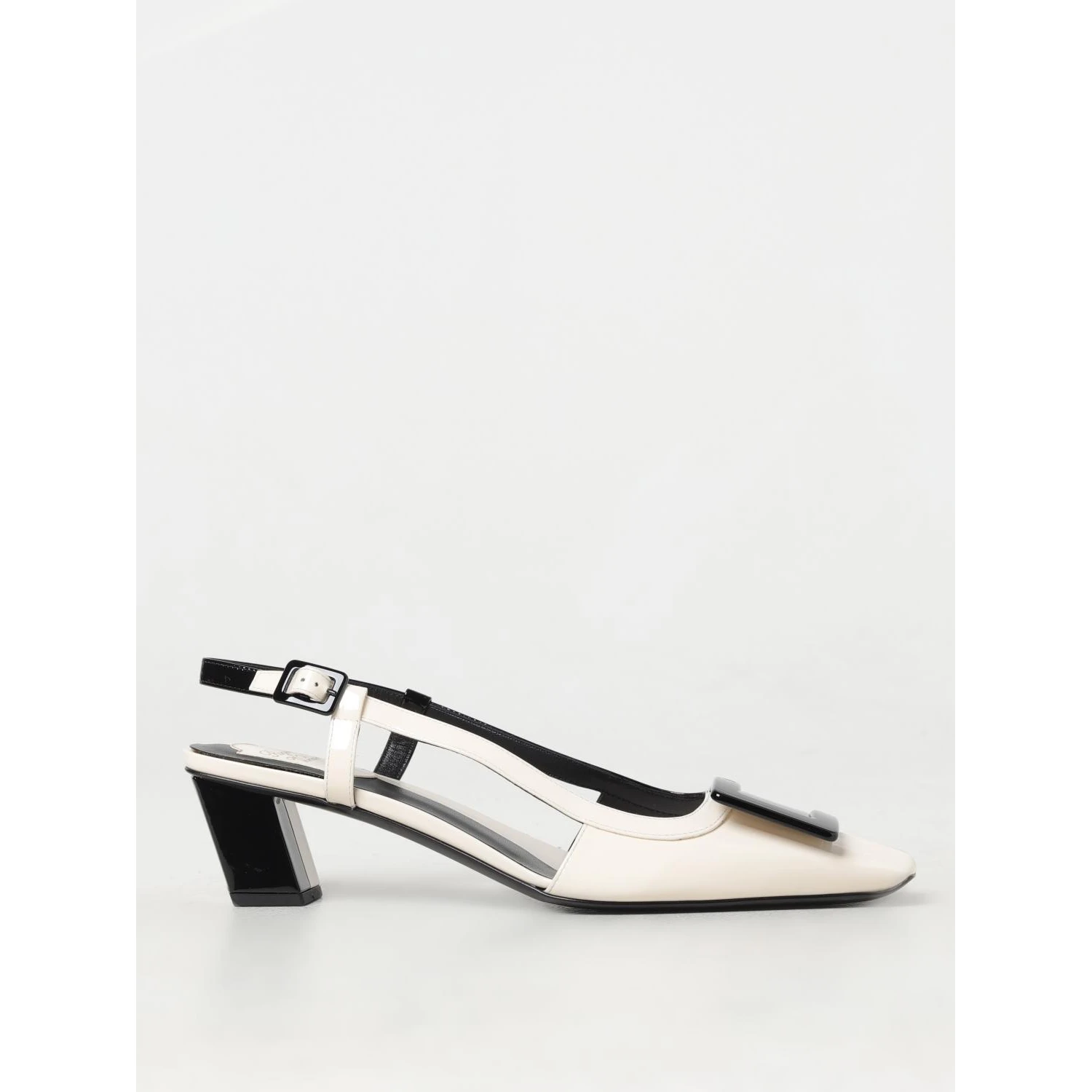 Black Leather Pumps