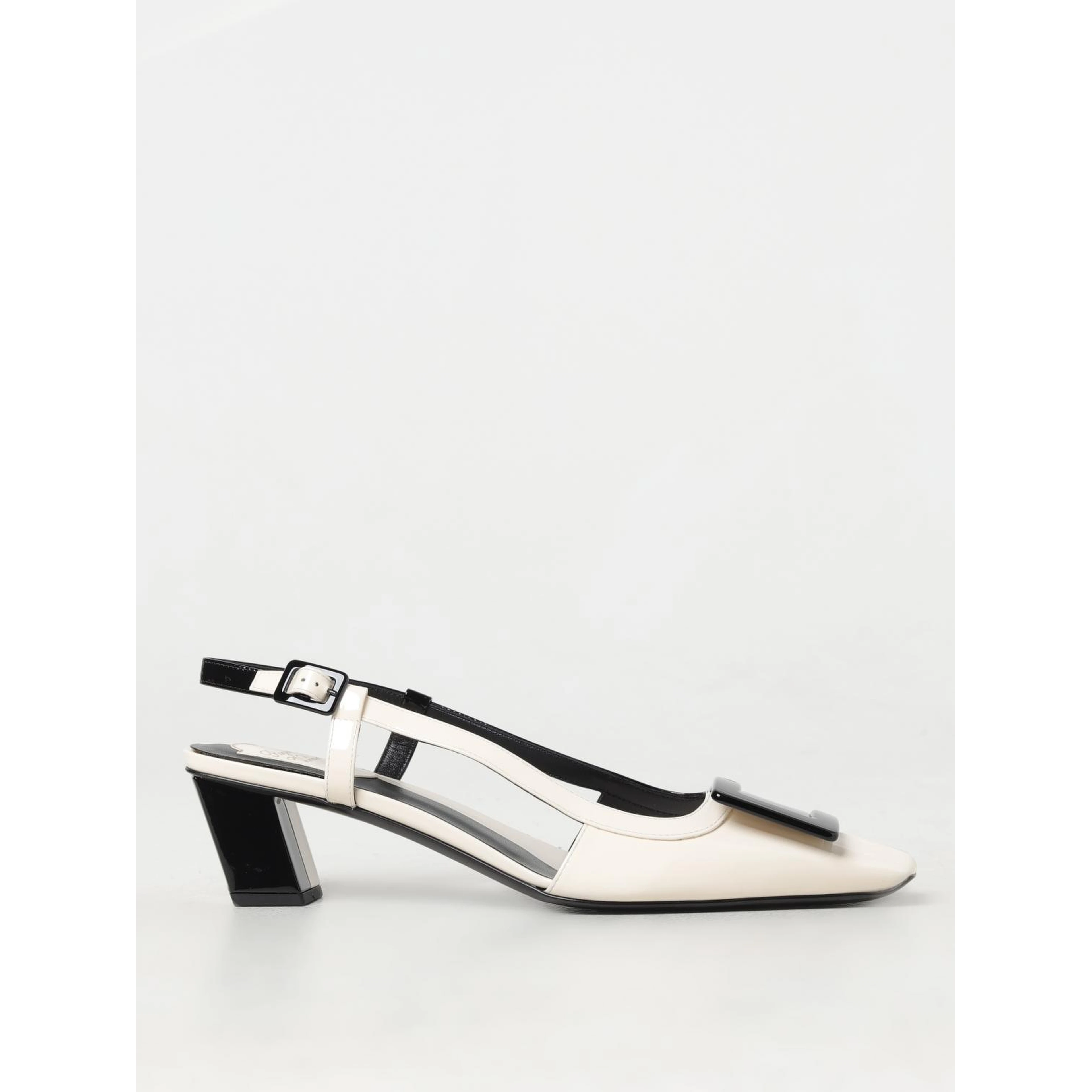 Black Leather Pumps