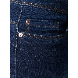 Blue Cotton Skinny Jeans