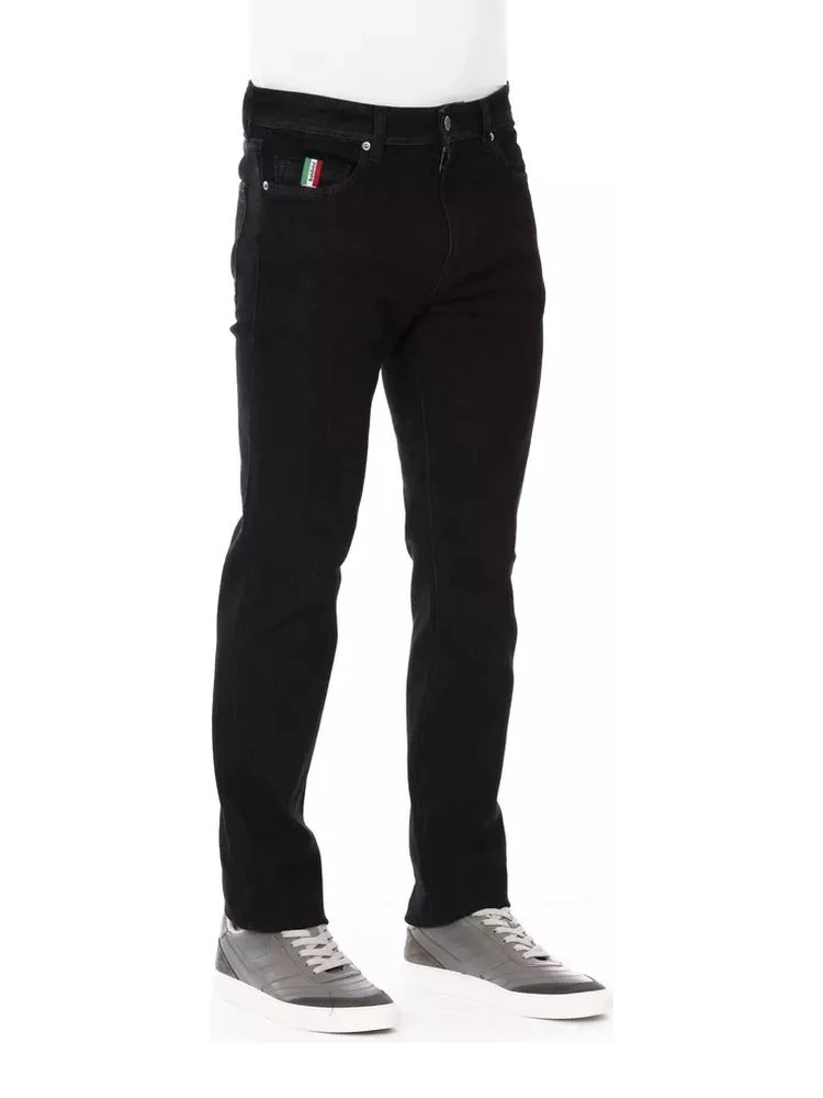 Black Cotton Straight-Leg Jeans alternative