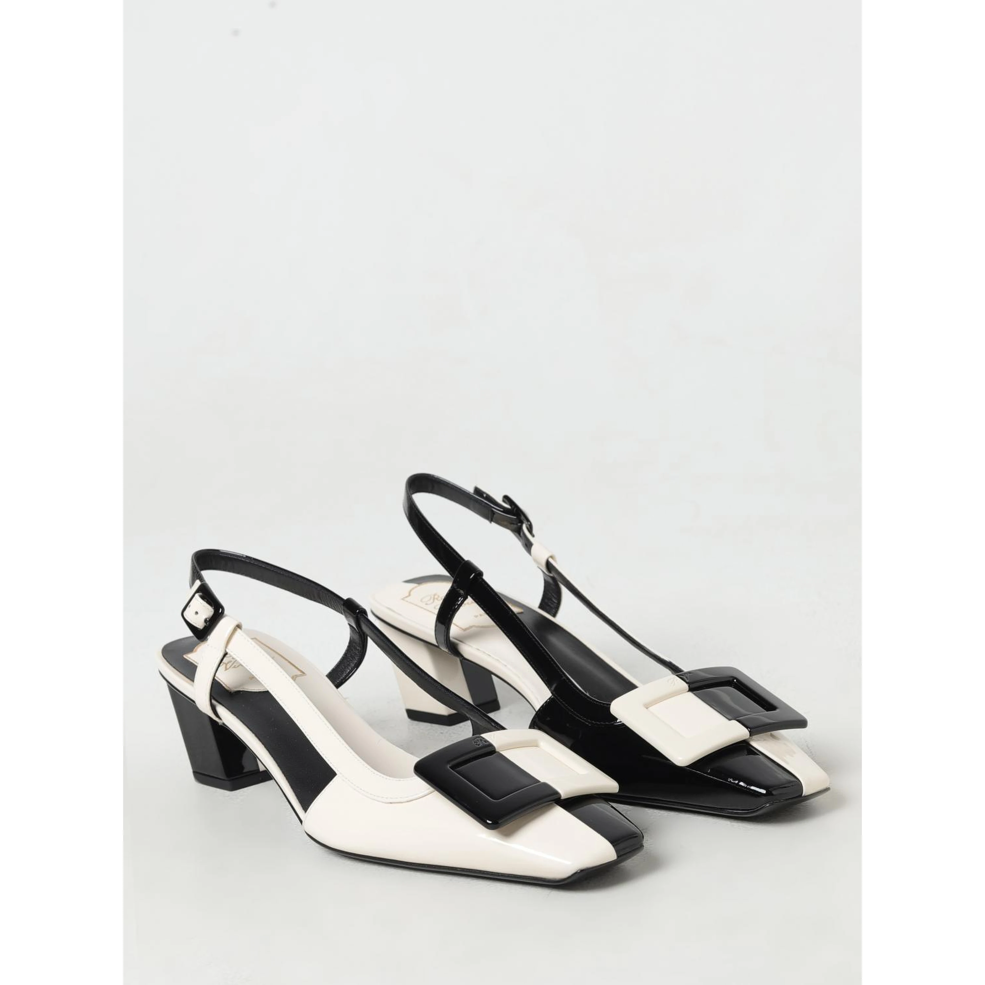 Black Leather Pumps