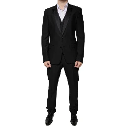 Black Virgin Wool Tuxedo
