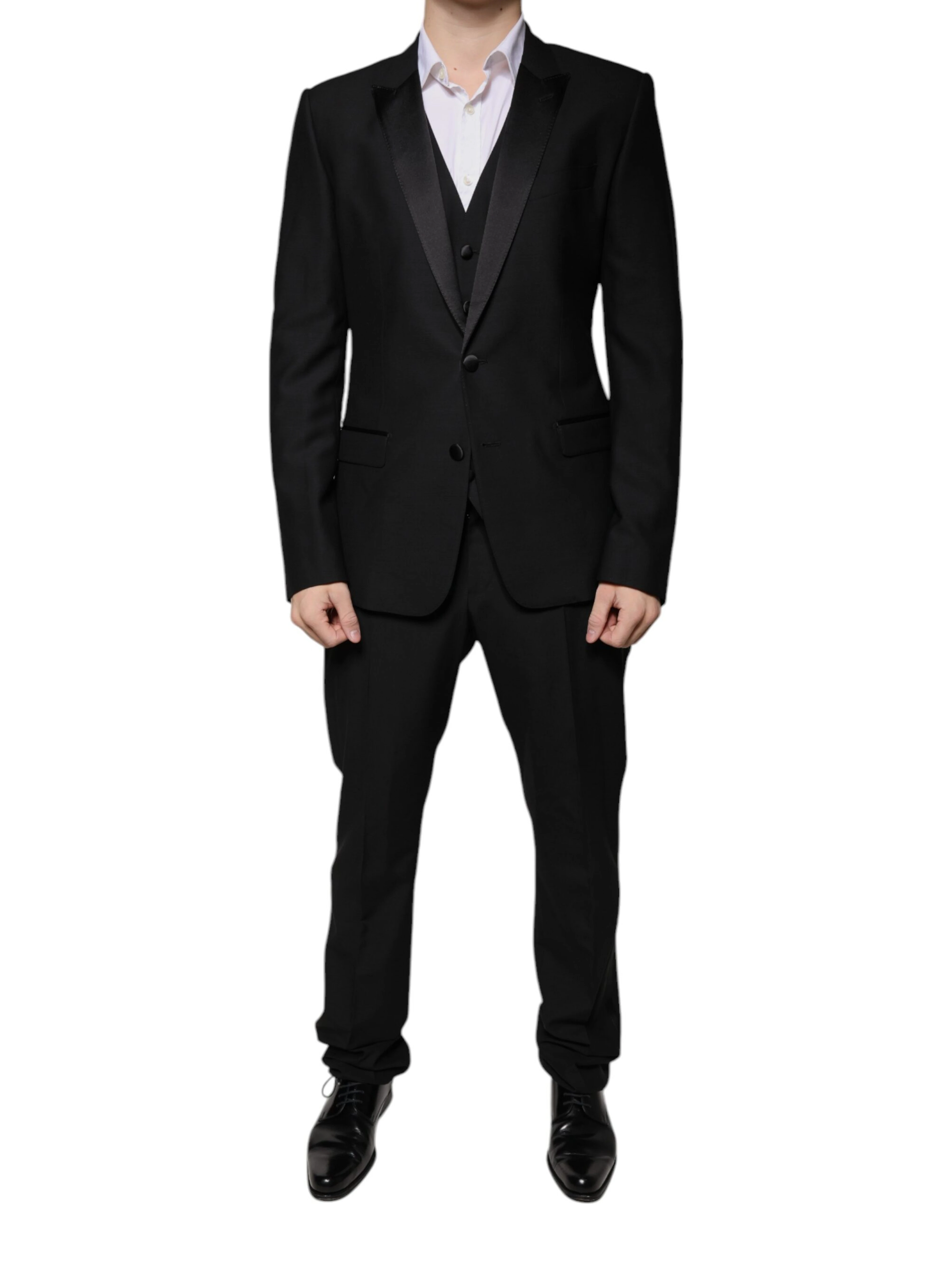 Black Virgin Wool Tuxedo