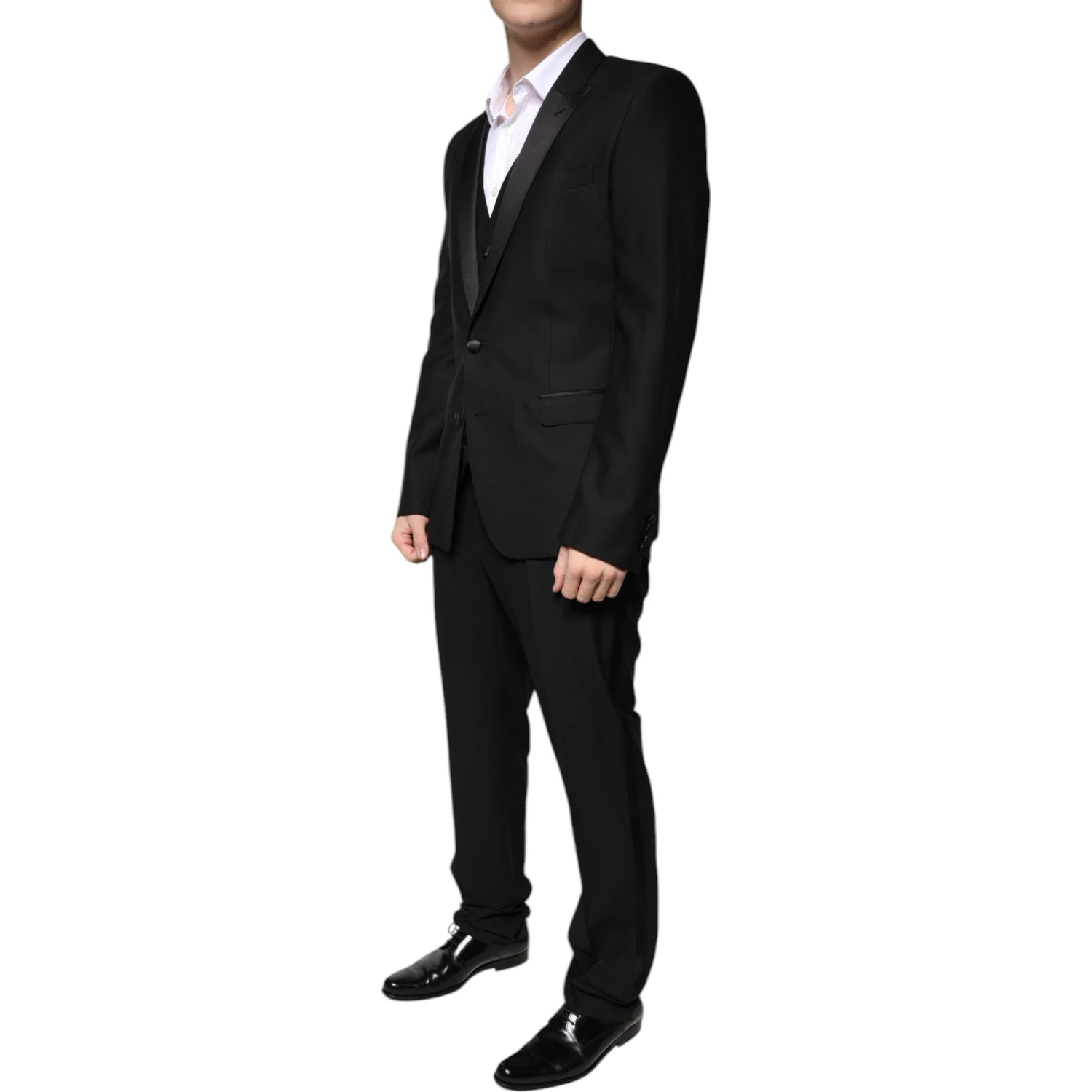 Black Virgin Wool Tuxedo