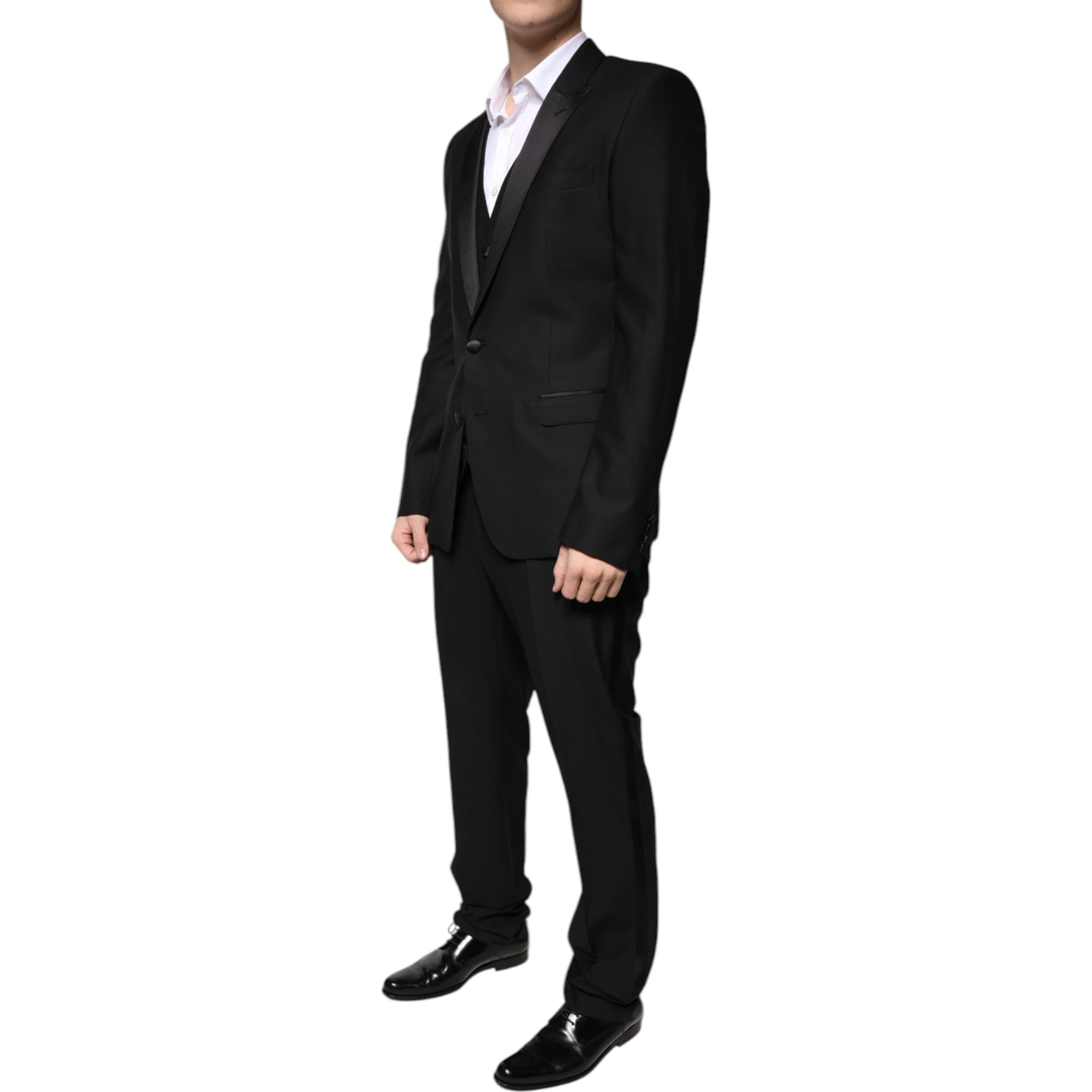 Black Virgin Wool Tuxedo