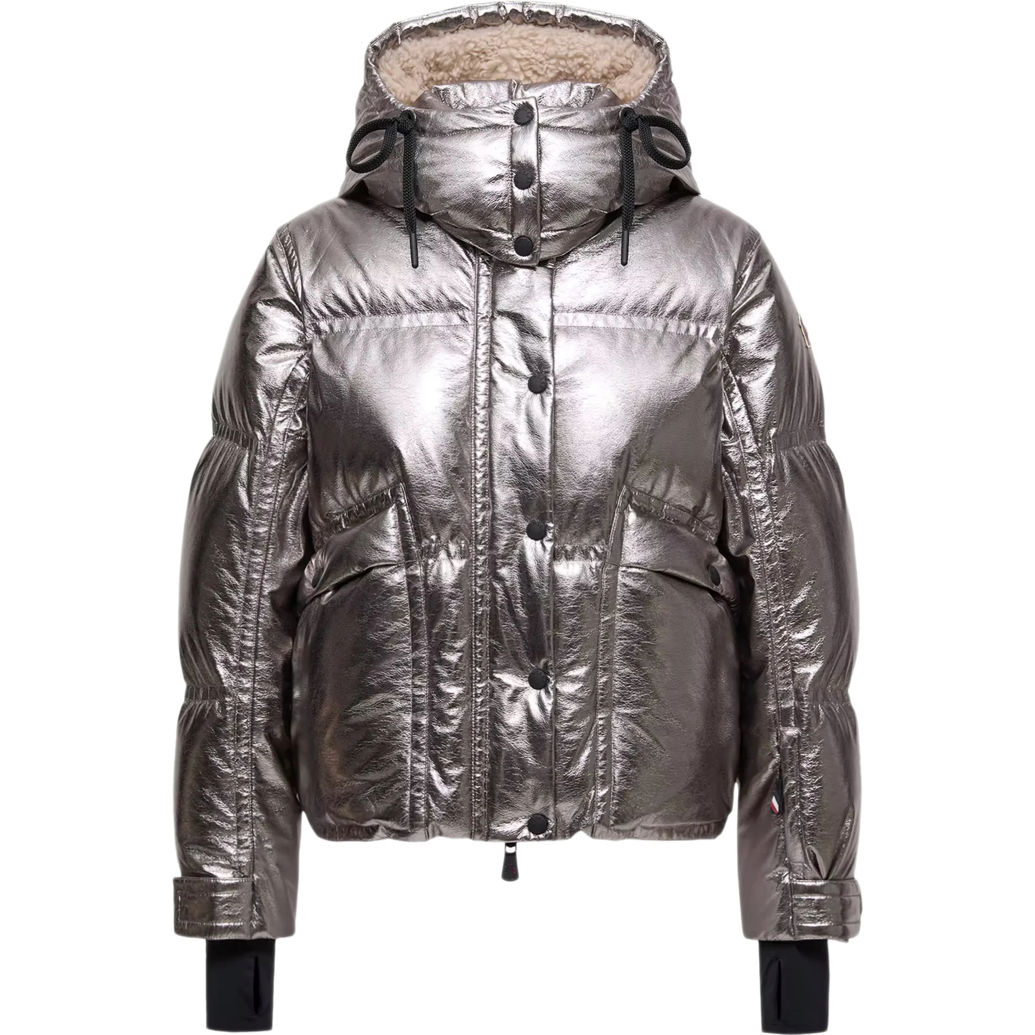 Moncler Coats Silver