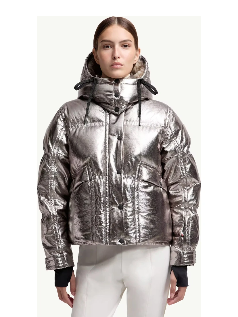 Moncler Coats Silver