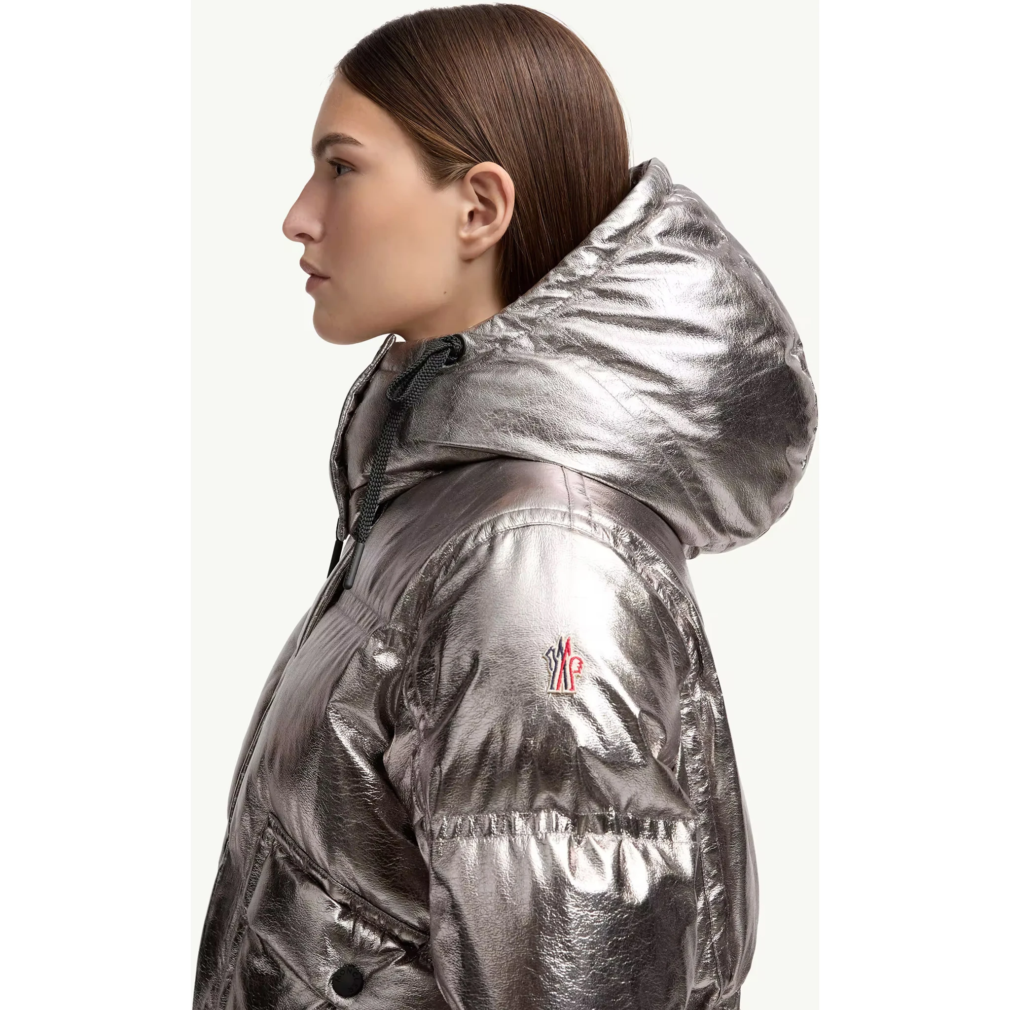 Moncler Coats Silver