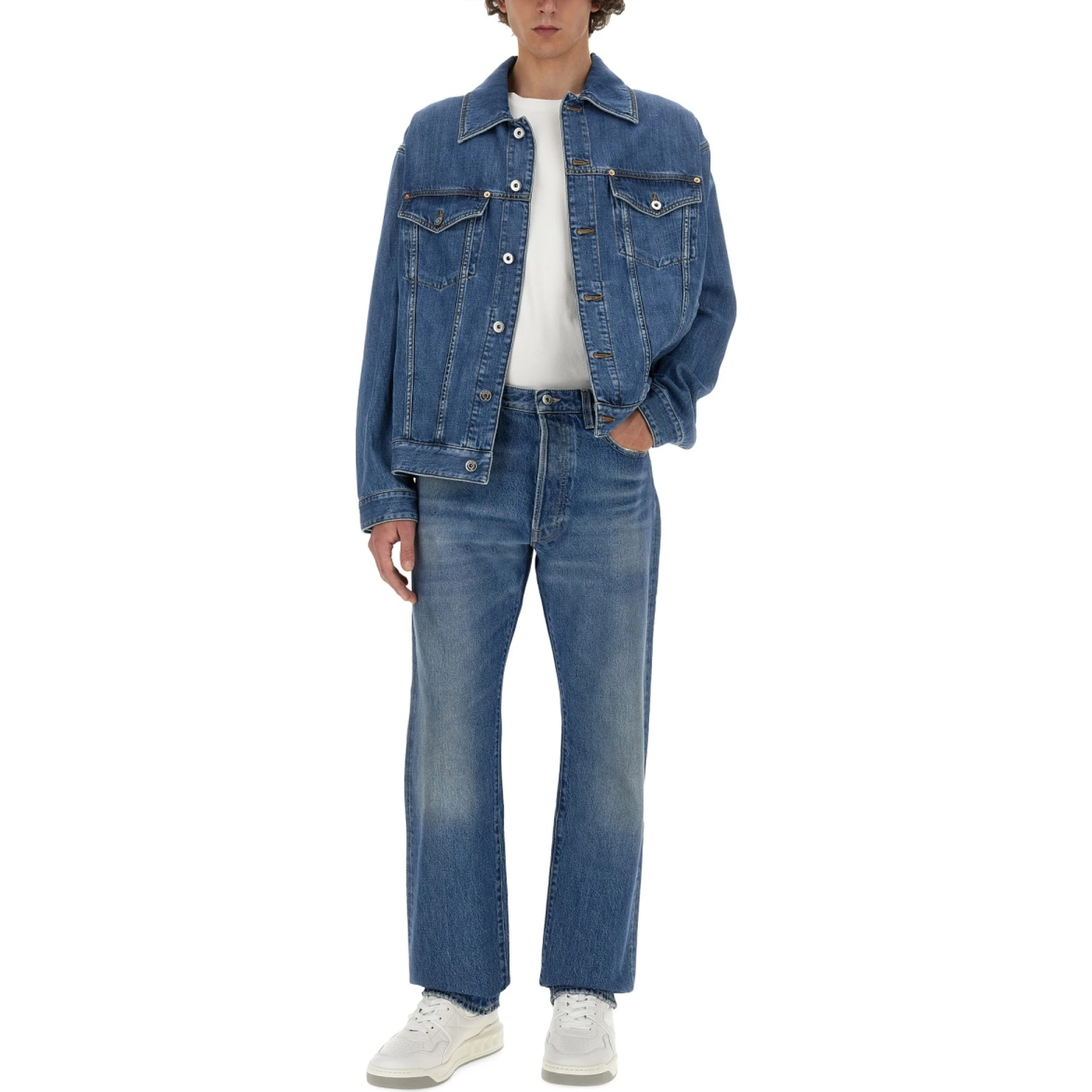 JEANS WITH LOGO DETAIL