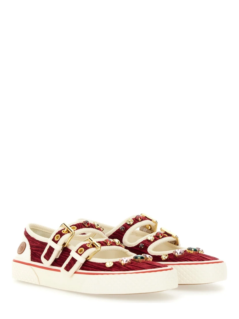 VELVET "DOLLYBOARD" BALLERINA SNEAKER