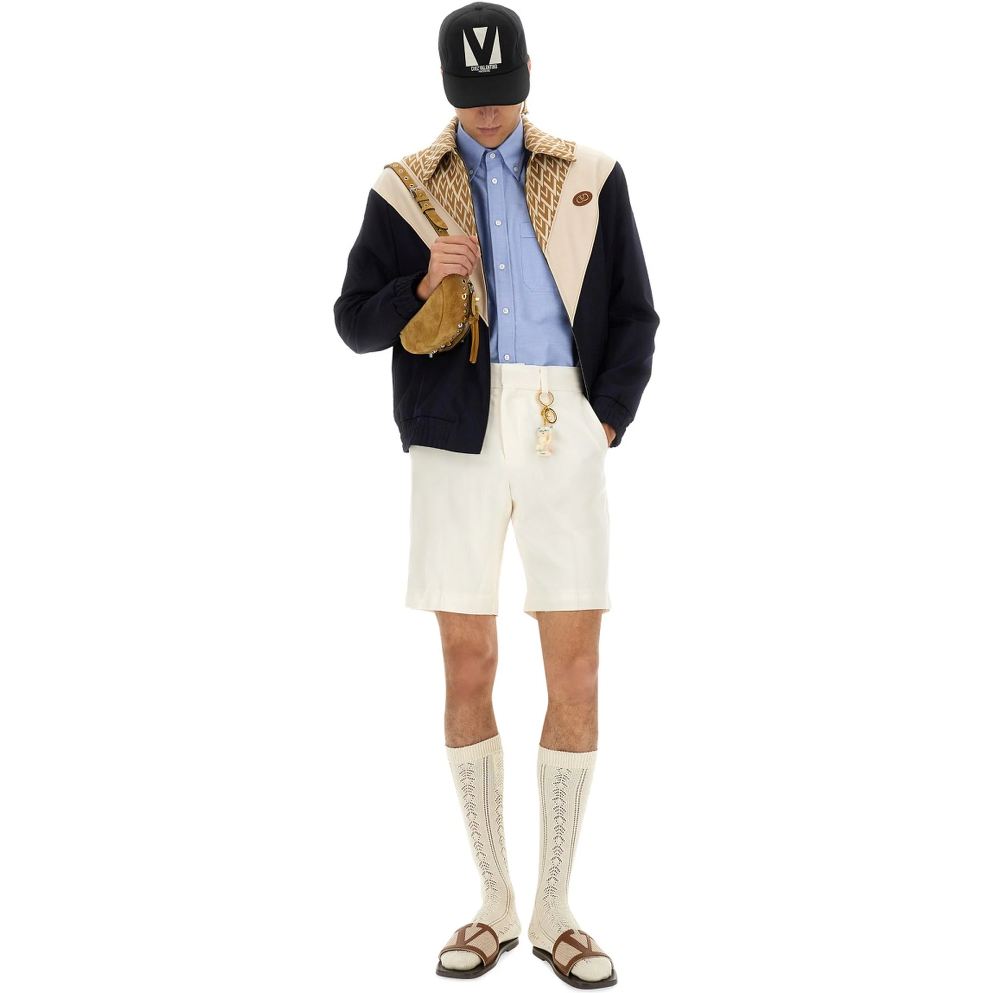 WOOL BOMBER JACKET WITH PRINT TOUTE LA V