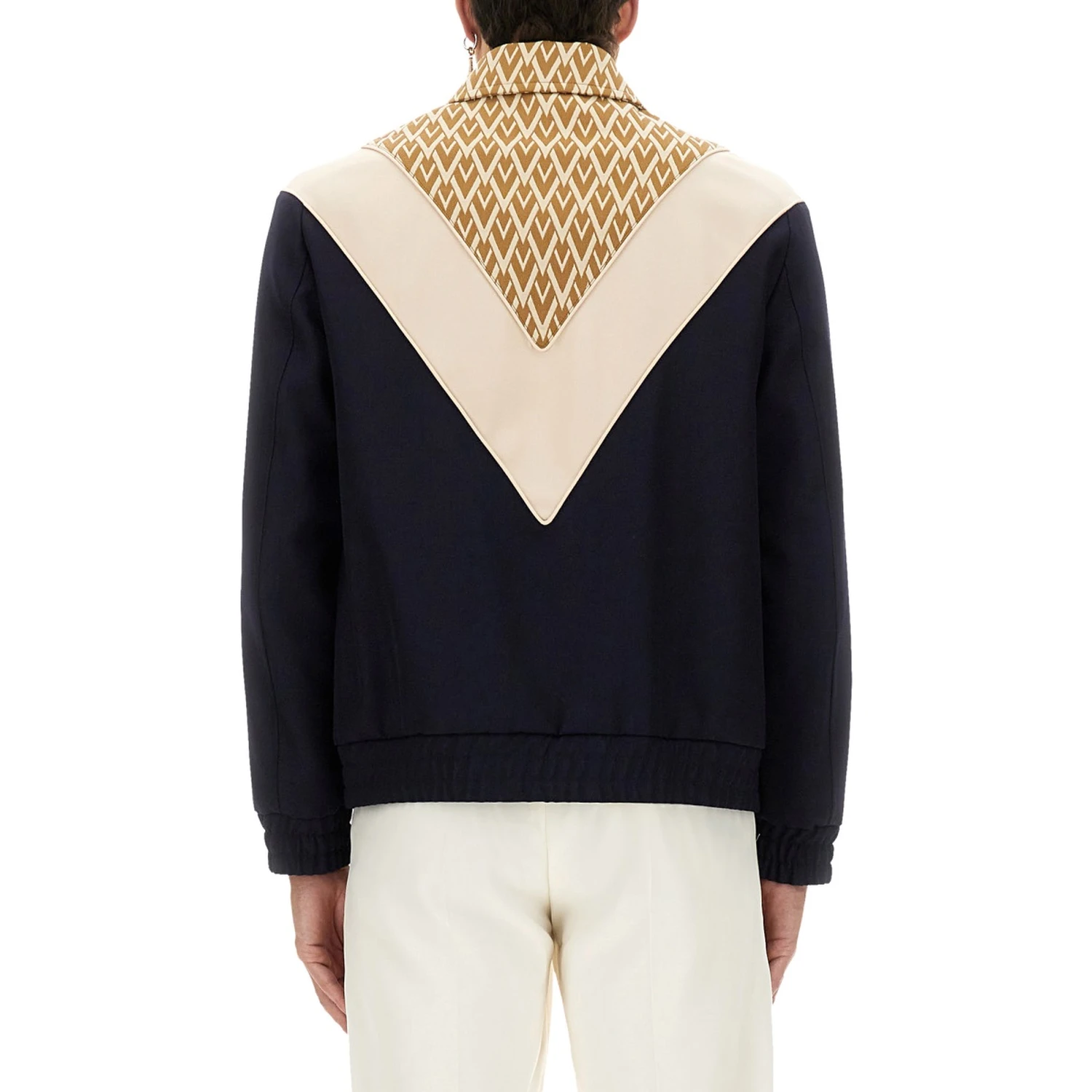 WOOL BOMBER JACKET WITH PRINT TOUTE LA V