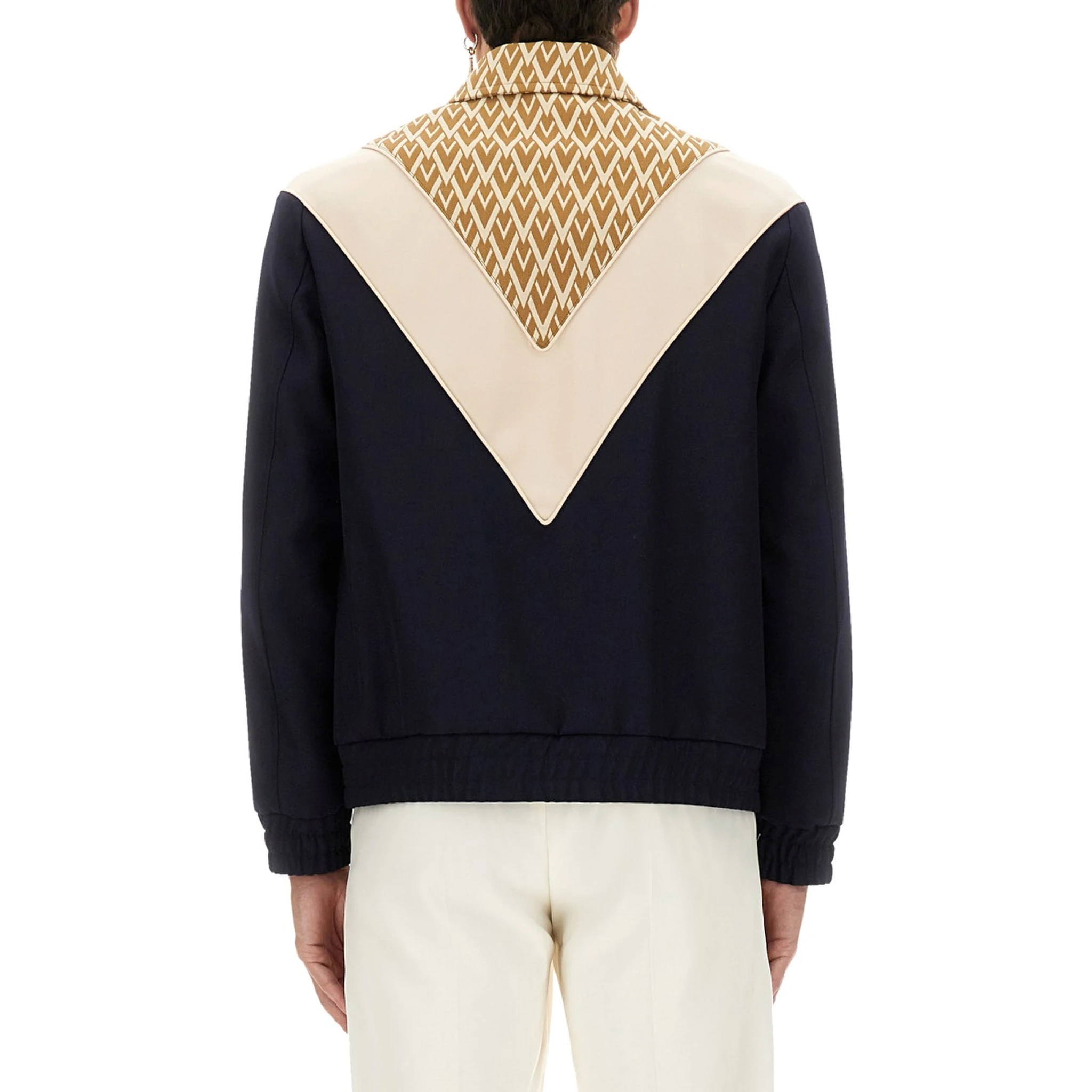 WOOL BOMBER JACKET WITH PRINT TOUTE LA V