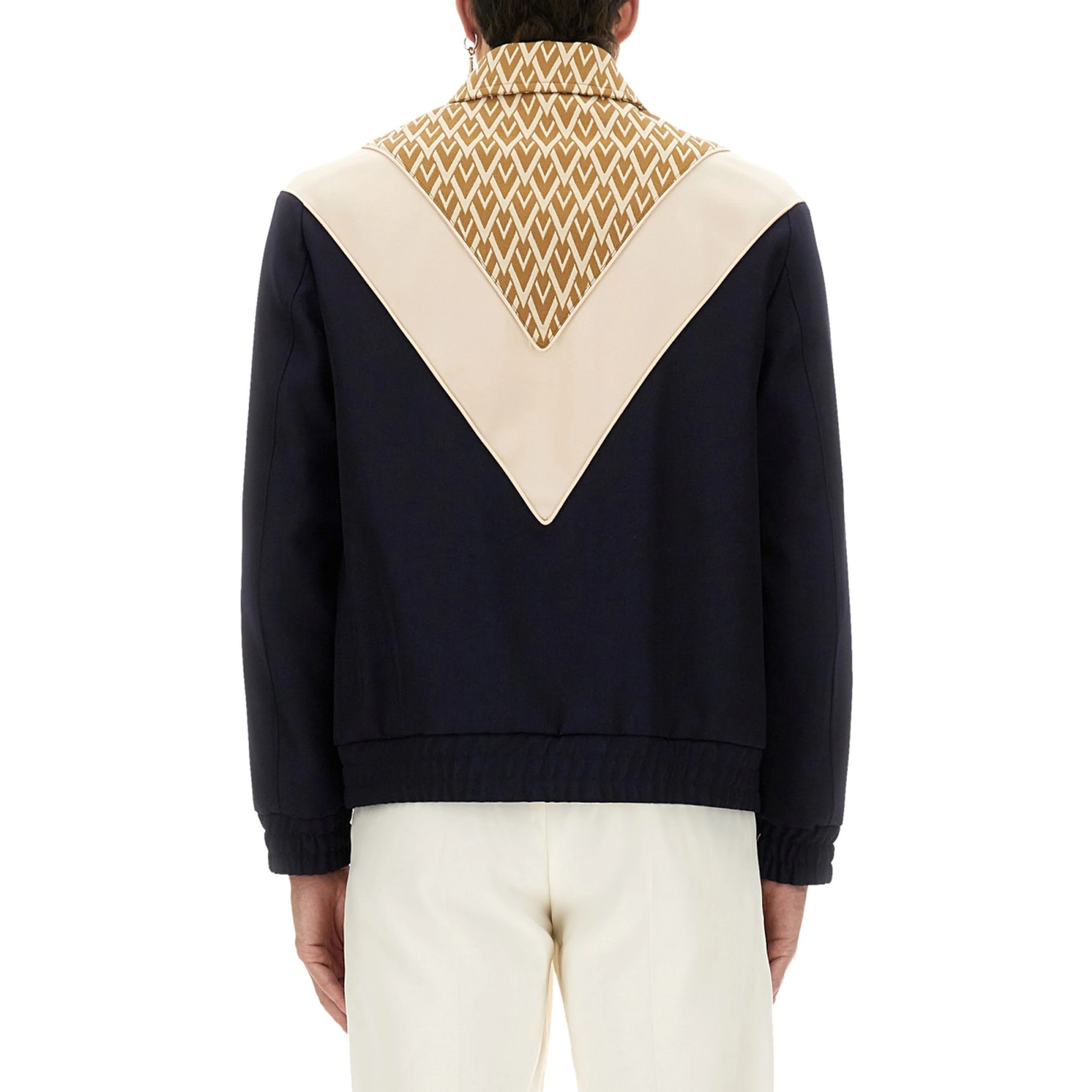 WOOL BOMBER JACKET WITH PRINT TOUTE LA V