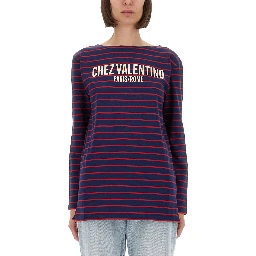 STRIPED COTTON JERSEY T-SHIRT