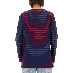 STRIPED COTTON JERSEY T-SHIRT