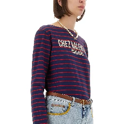 STRIPED COTTON JERSEY T-SHIRT