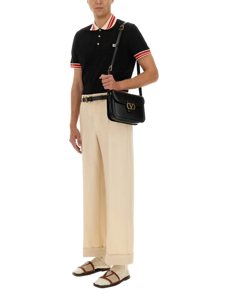 COTTON PIQUE POLO SHIRT WITH "VLOGO" PATCH alternative