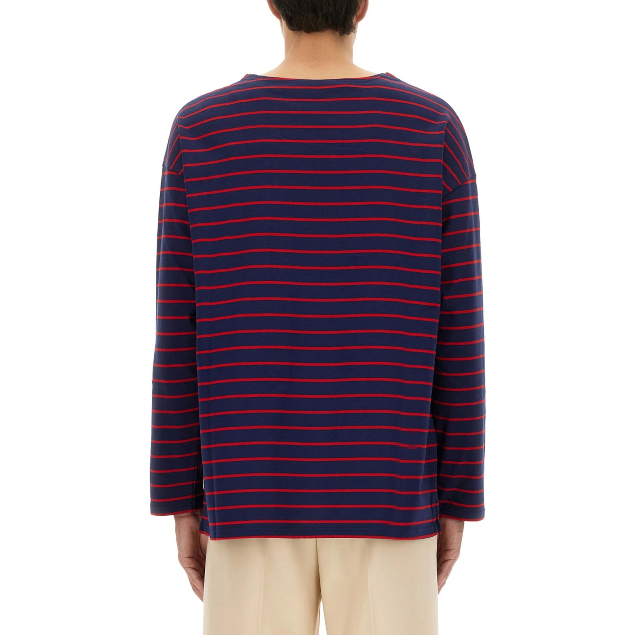 LONG SLEEVE T-SHIRT WITH "CHEZ VALENTINO" PRINT