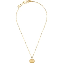 BRASS AND ENAMEL "OVALETTE" NECKLACE