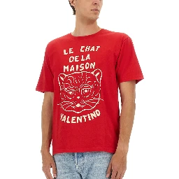 تيشيرت مطبوع عليه صورة "قطة منزلية"