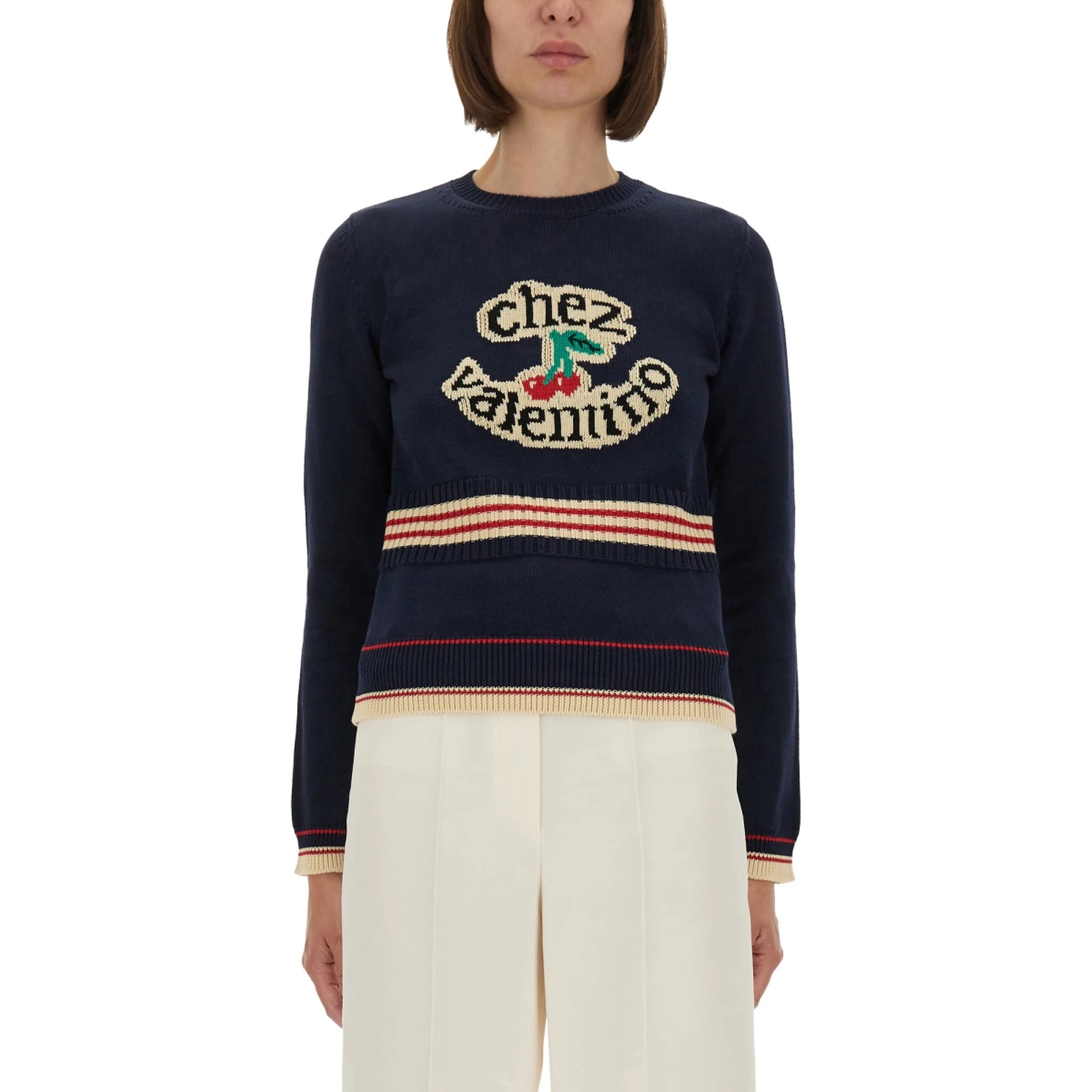 "CHEZ VALENTINO" COTTON SWEATER