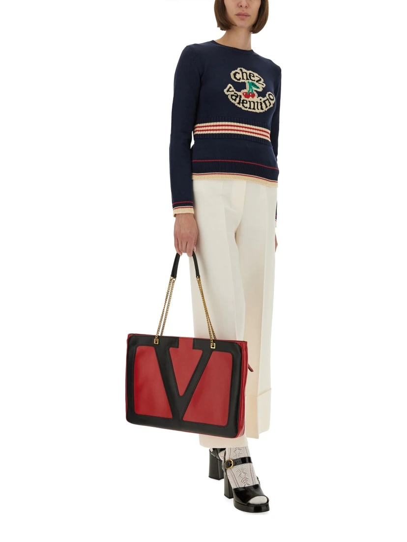 "CHEZ VALENTINO" COTTON SWEATER